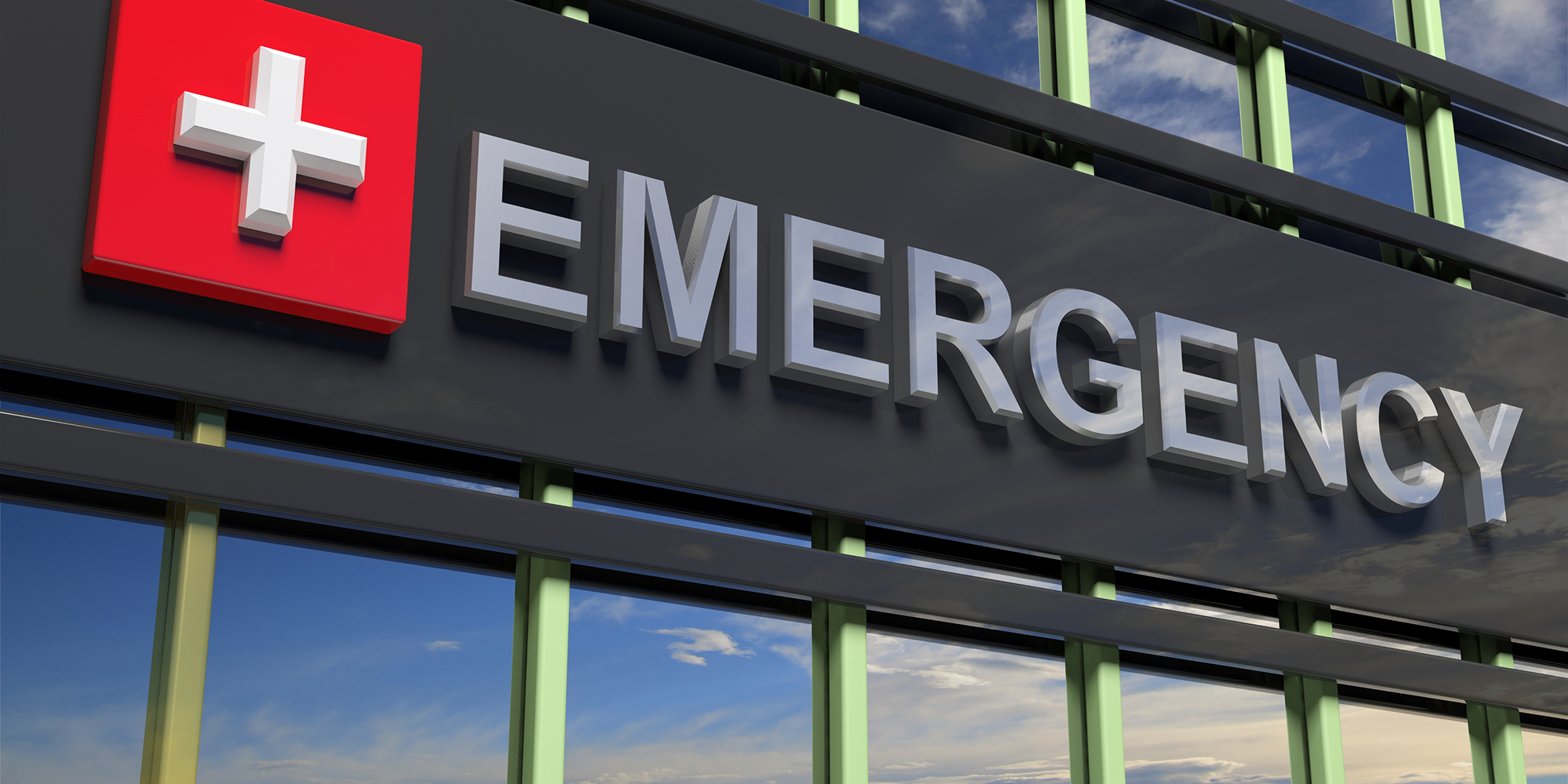 Emergency building background