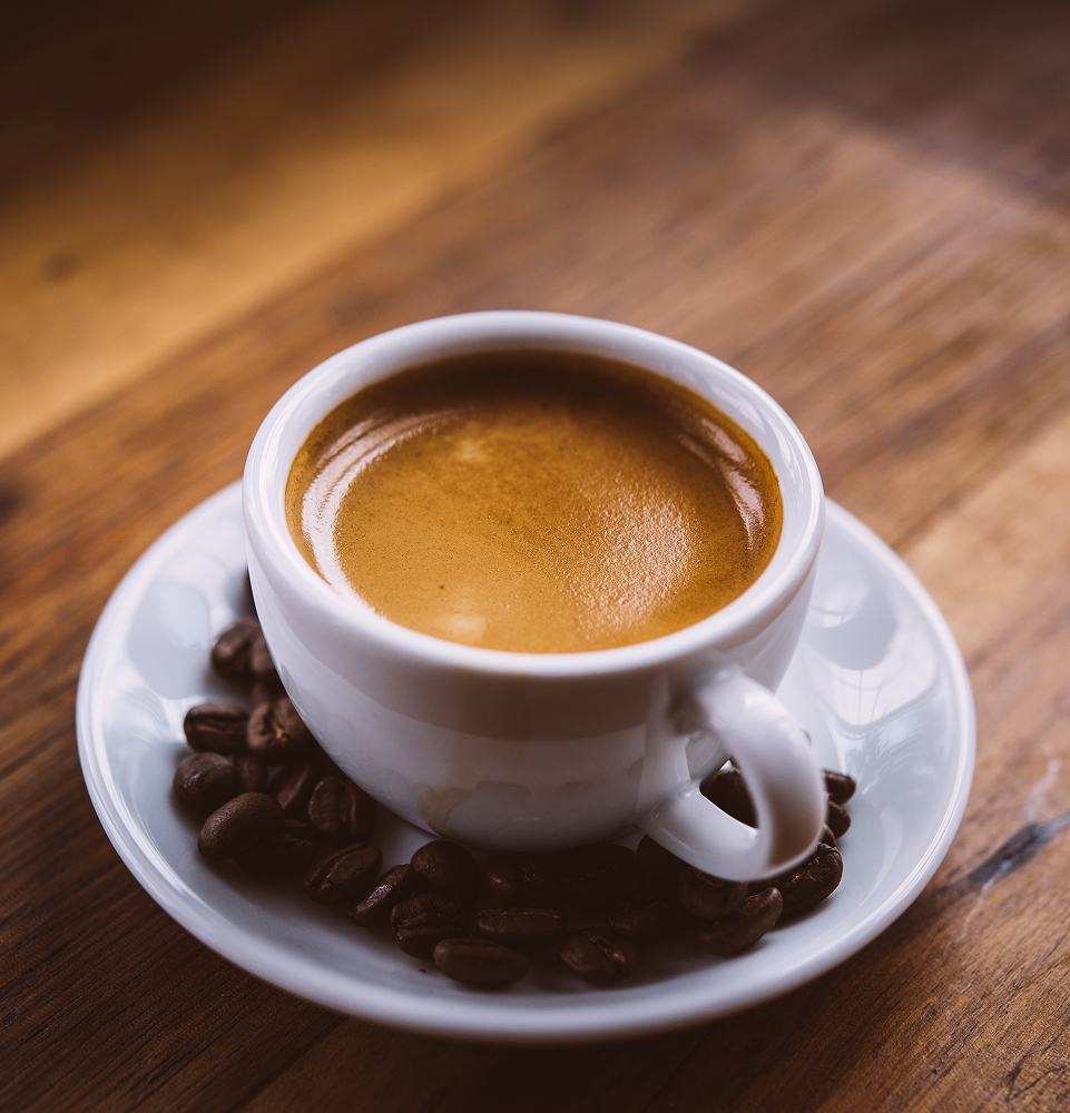 Cup of coffee representing a common cause of tooth staining