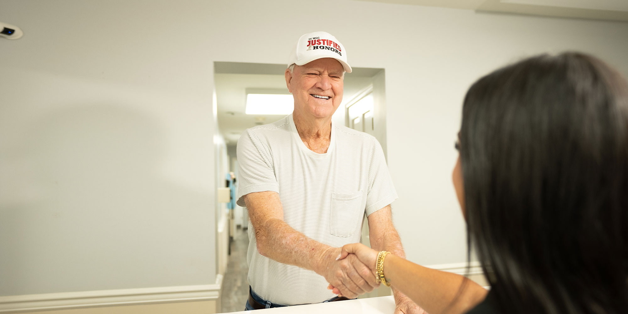 man happy with the work he received